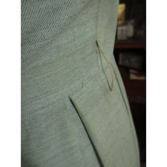 Vintage Womens MCM Dress 40s 50s 6/8 Pleated Baby Blue Rayon Pencil Sock Hop - Picture 12 of 12